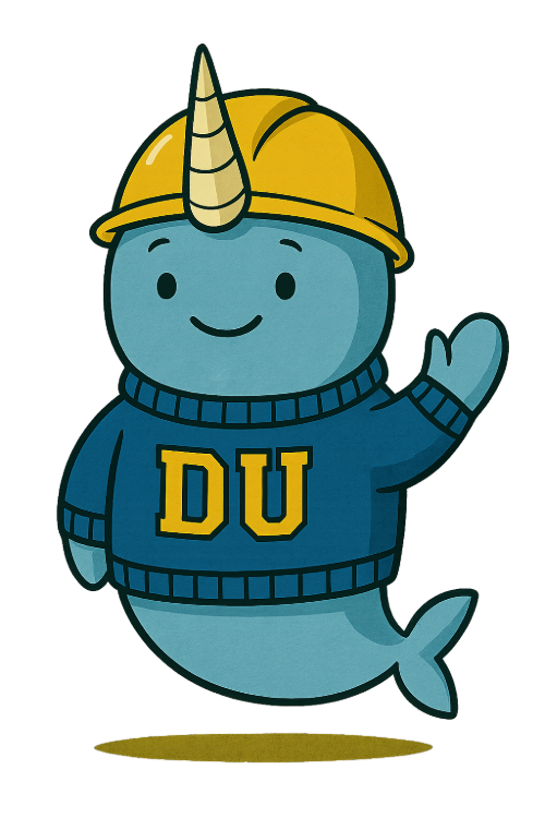 Hans the Narwhal waving